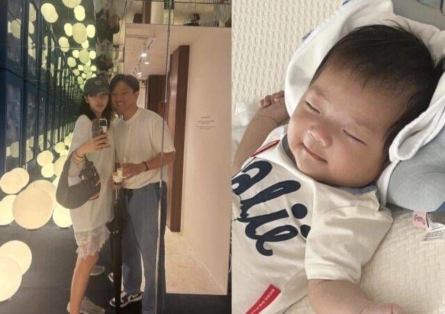 ソン・ダムビ　まもなく生後100日の娘の写真公開…パパのイ・ギュヒョクそっくり