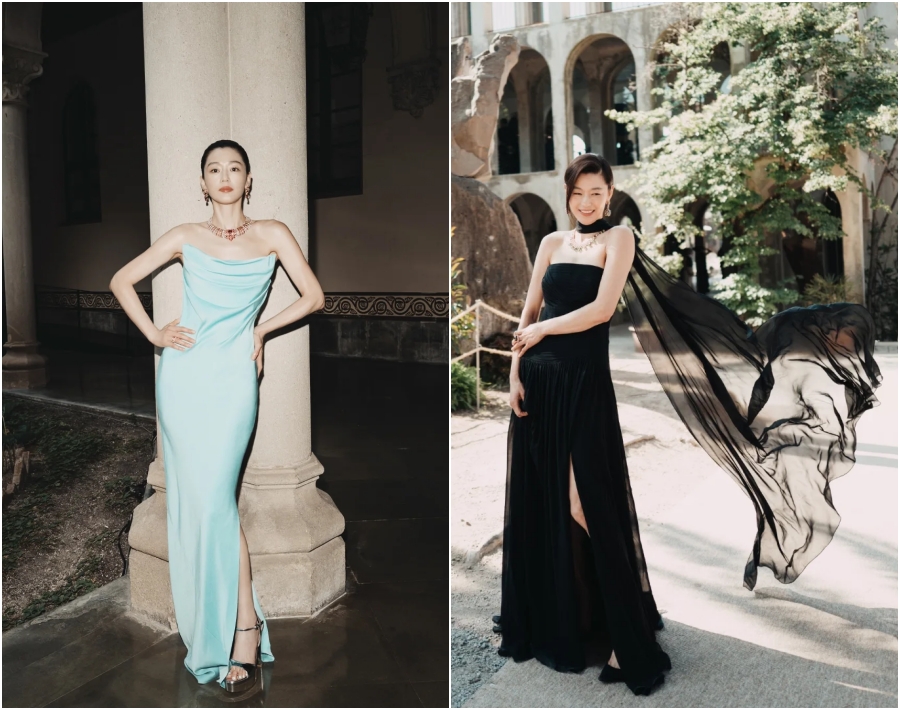 ドレス姿のチョン・ジヒョン、バルセロナに現れた女神…息をのむ美しさ