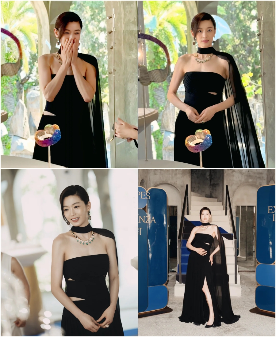 ドレス姿のチョン・ジヒョン、バルセロナに現れた女神…息をのむ美しさ