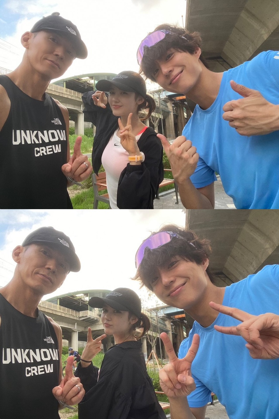 独自活動禁止の仮処分が確定したNewJeansダニエル、Sean＆パク・ボゴムとジョギング