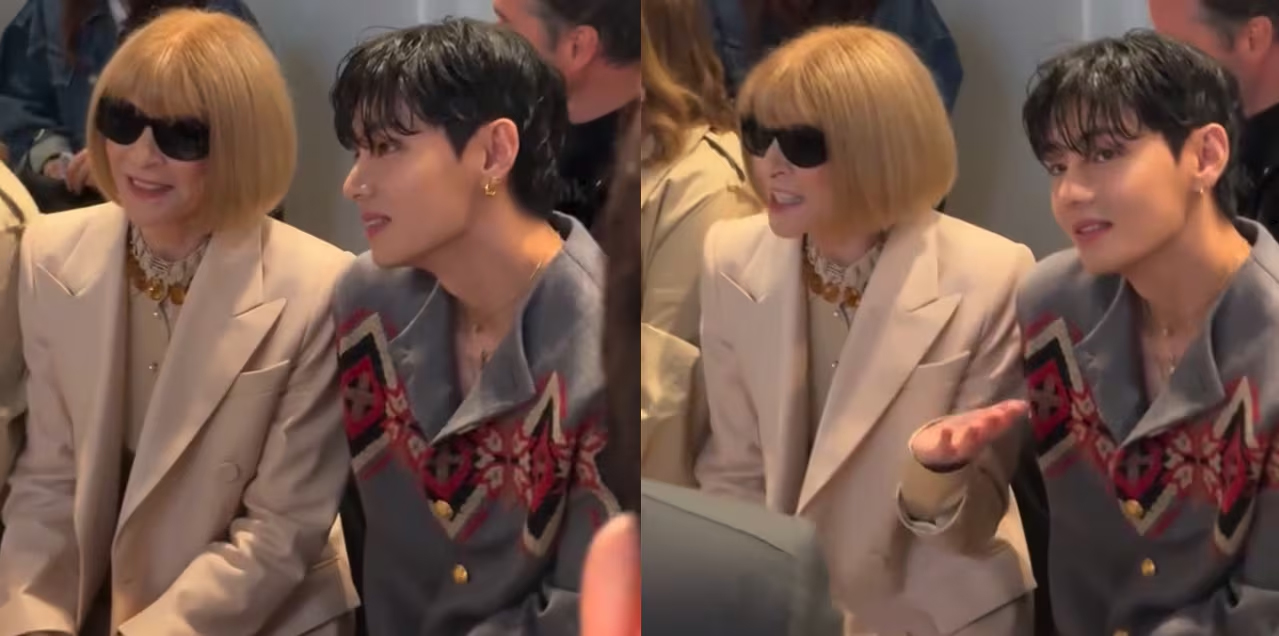 防弾少年団V、「ファッション界の伝説」と言われるVOGUE編集長と対面…ファンを驚かせた2ショット