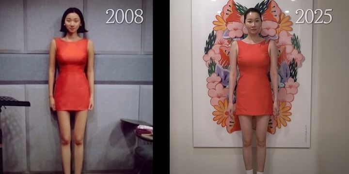 17年前の服を着た44歳チャン・ユンジュ、スタイルは20代のまま