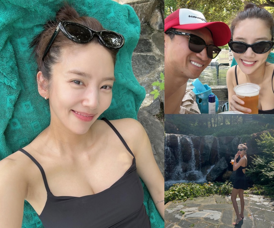 41歳ソン・ダムビ「3カ月前に出産ってホント？」黒の水着でスレンダーボディ披露