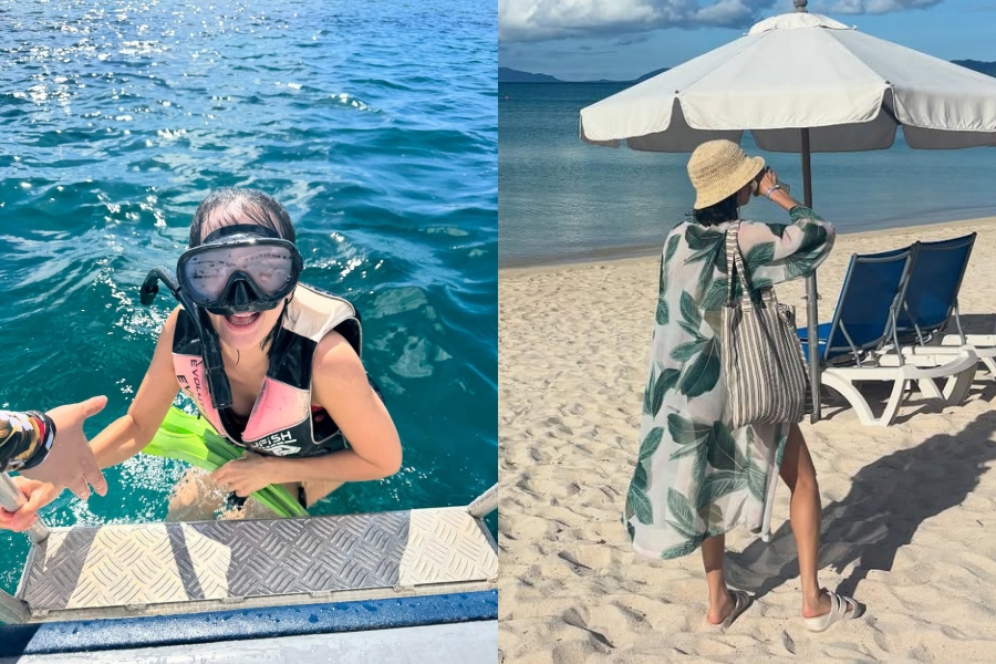 日本で休暇中のチョ・ヨジョン、ビーチルックがまさに癒し　「石垣島への招待」