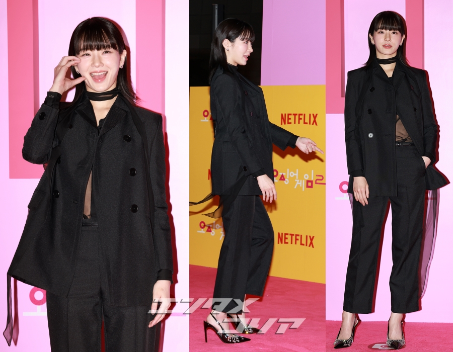 『イカゲーム』の各イベントで四つのコーデを完璧に着こなすパク・ギュヨン