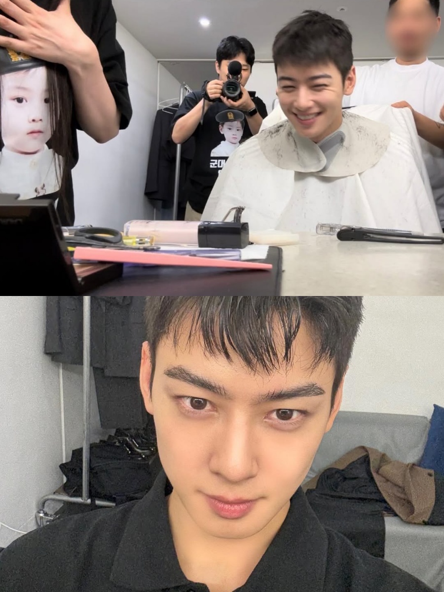 ASTROチャウヌ　入隊前の近影公開…短髪でも変わらぬ「顔の天才」