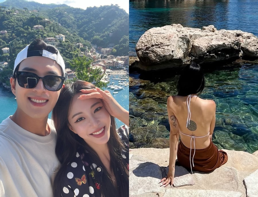 43歳ハン・イェスル、背中の円形タトゥーに視線集中…ムダのない美ボディアピール