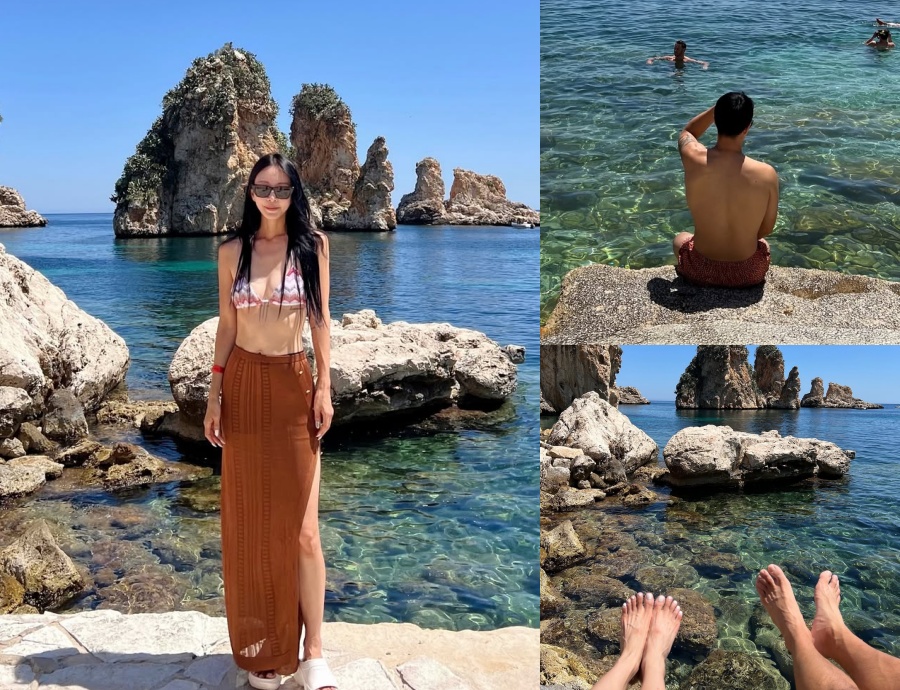 43歳ハン・イェスル、背中の円形タトゥーに視線集中…ムダのない美ボディアピール