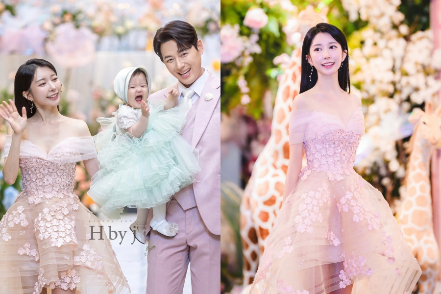 イ・ジフンの妻アヤネさん「桜の女神ドレス」で娘の満1歳誕生日祝い…「初めての誕生日プレゼントは寄付」