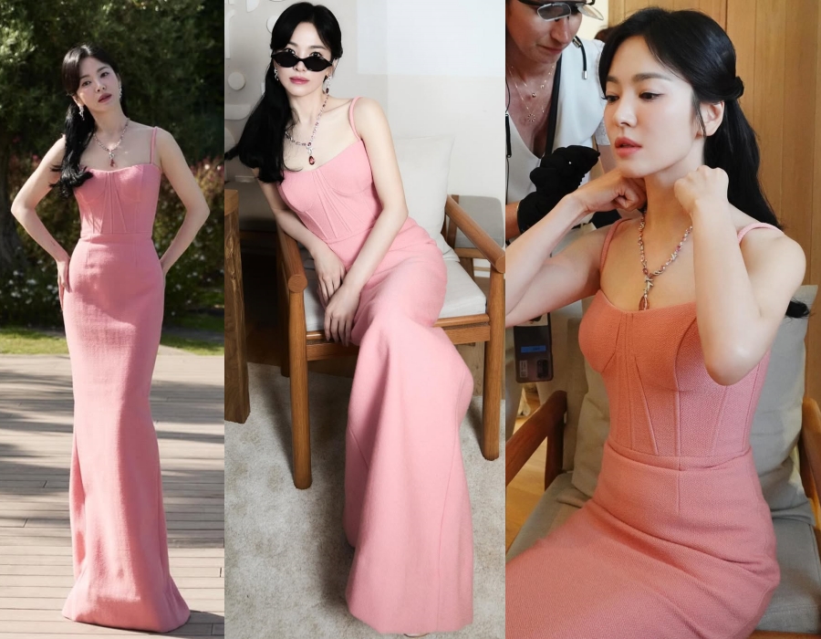 ソン・ヘギョVSチュウVSヘリVSクォン・ウンビ、同じピンクのドレスで4人4色の魅力アピール