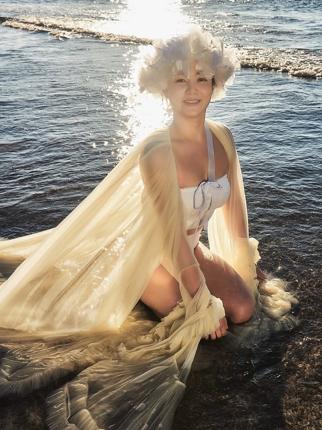 【フォト】パク・ナレ　ビキニを着てソロウエディング写真