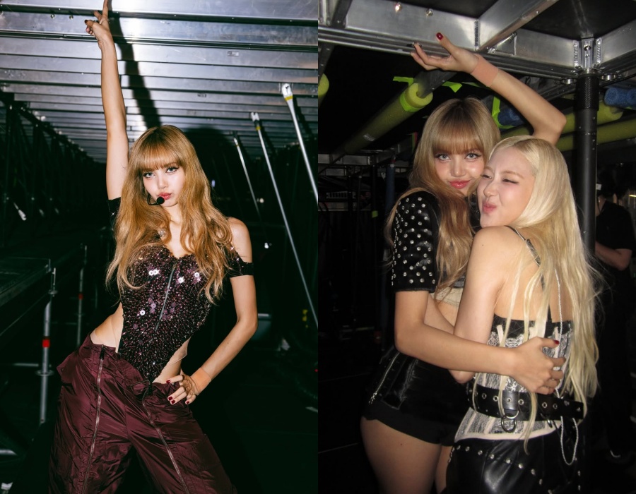 BLACKPINKリサ「魅惑のビジュアル」バルセロナ公演オフショット…ロゼとハグも