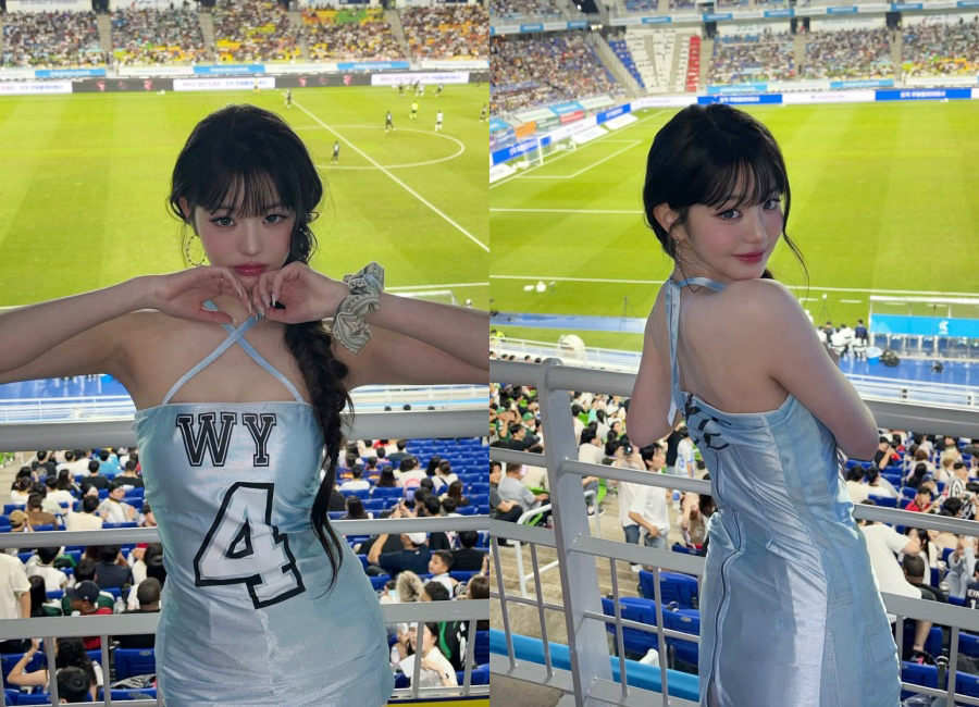 IVEウォニョン、キックインセレモニー時の衣装で物議をかもしてから2週間で再び…騒動を正面突破