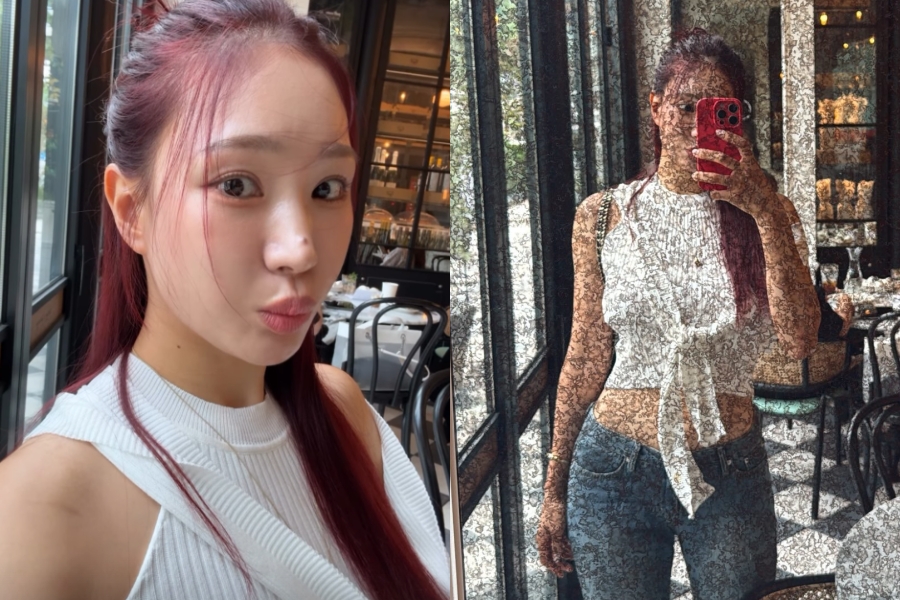 「美しいゴルファー」ユ・ヒョンジュ、まだら模様の鏡でも美しさは隠せない