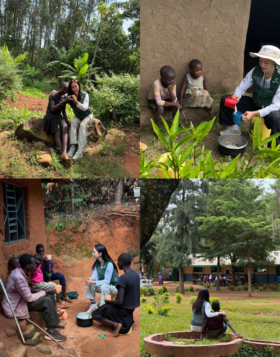 医師と結婚したホン・スヒョン、アフリカで温かい分かち合い