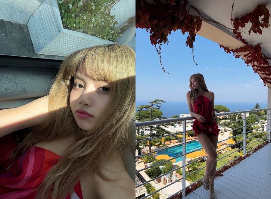 BLACKPINKリサ、恋人とデート中？　大胆リゾートコーデを披露