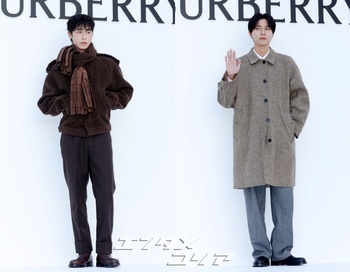 【フォト】イ・ジェウク&チュ・ウジェ「冬コーデ先取り」完璧スタイル