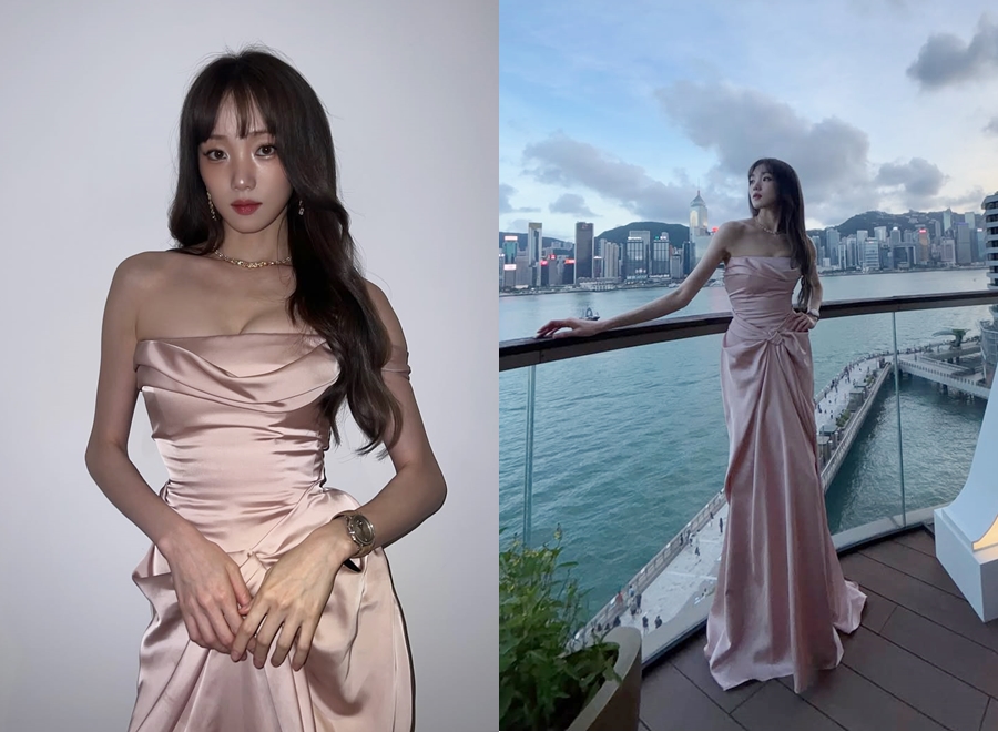 イ・ソンギョン、まるでお姫さまのよう…シルクのドレス姿が魅惑的