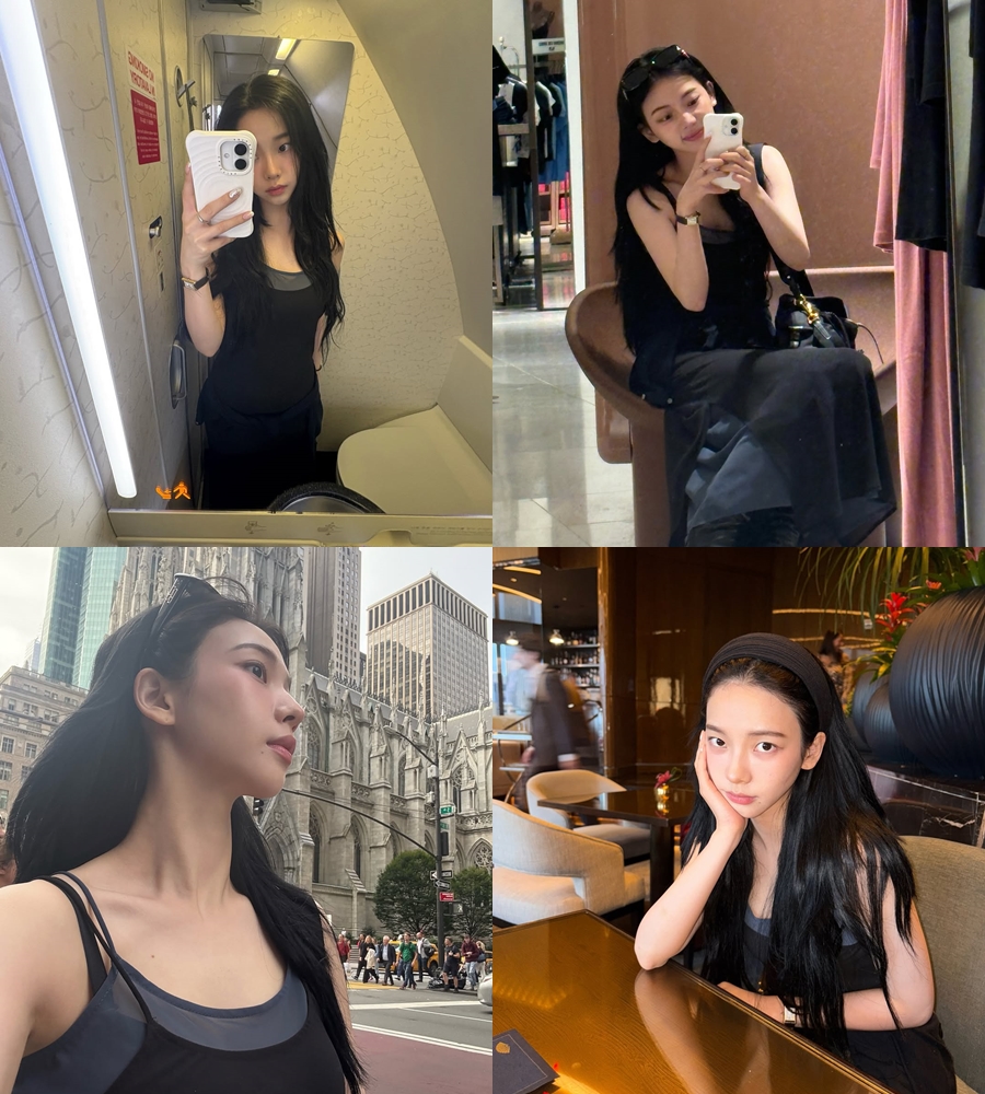 aespaカリナ、洗顔後の素顔＆濡れ髪もきれい…甘いマスク