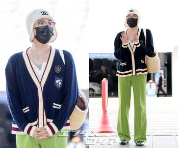 【フォト】G-DRAGON、緑のパンツがポイントの「CHANEL」コーデ