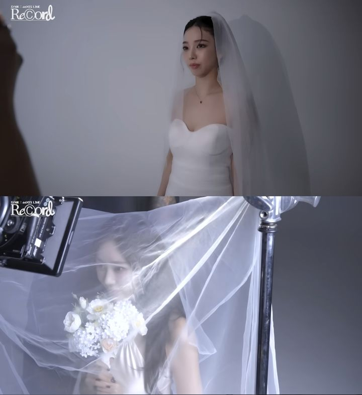 aespaカリナ、純白のウエディングドレスを着て女神のよう　「お母さん、わたし結婚するの」