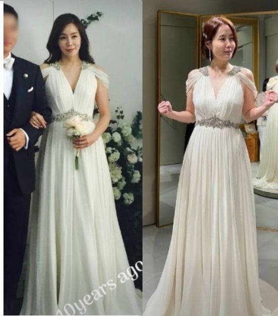 キム・ジョンウン　10年前のウエディングドレスを着てみたら…今も変わらずキレイ