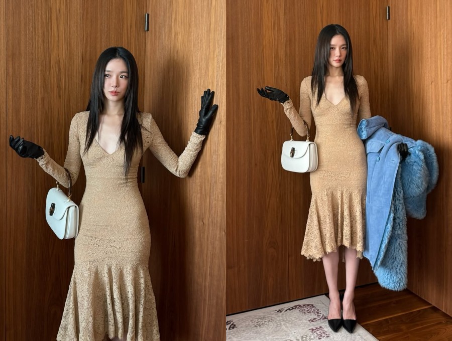 パク・ギュヨン、密着ワンピで驚きのボディライン披露…GUCCIのイベントに出席