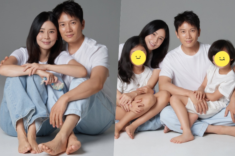 イ・ボヨン、チソンと「もう結婚12周年」　子ども二人と一緒に撮った家族写真公開