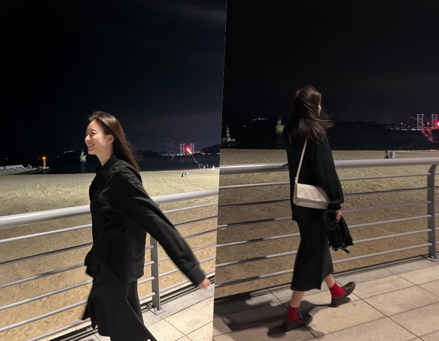 こんなに清楚なハン・ヒョジュ…黒のドレスに映えるスレンダー・ボディ