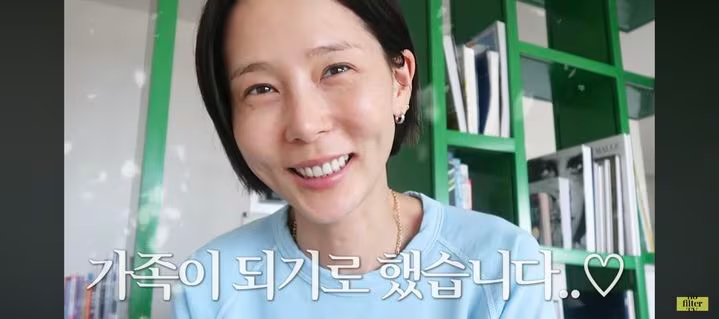 キム・ナヨン、4年の交際経てMY Qと再婚…息子二人も祝福