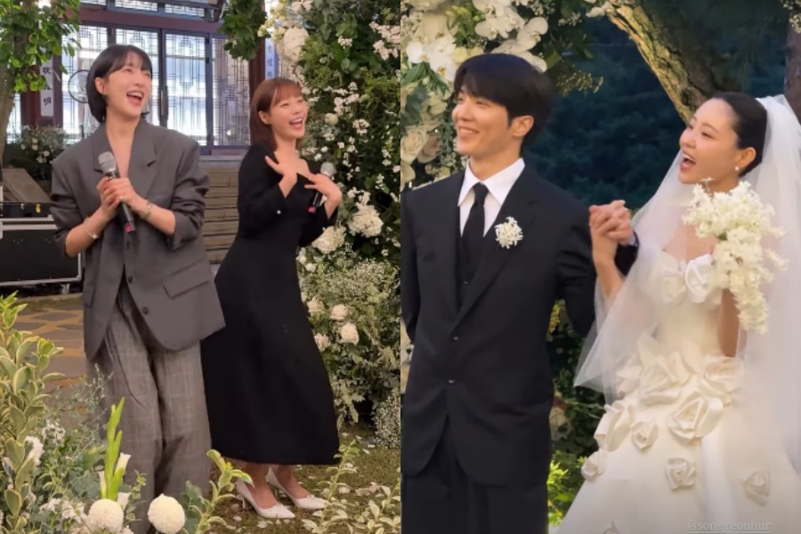 Jukjae＆ホ・ソンヨンの結婚式でKARAヨンジ＆知英が歌のプレゼント