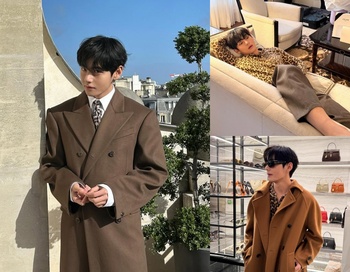 【フォト】防弾少年団V、ロングコート姿がクラシカル…ヒョウ柄シャツでセクシーな雰囲気