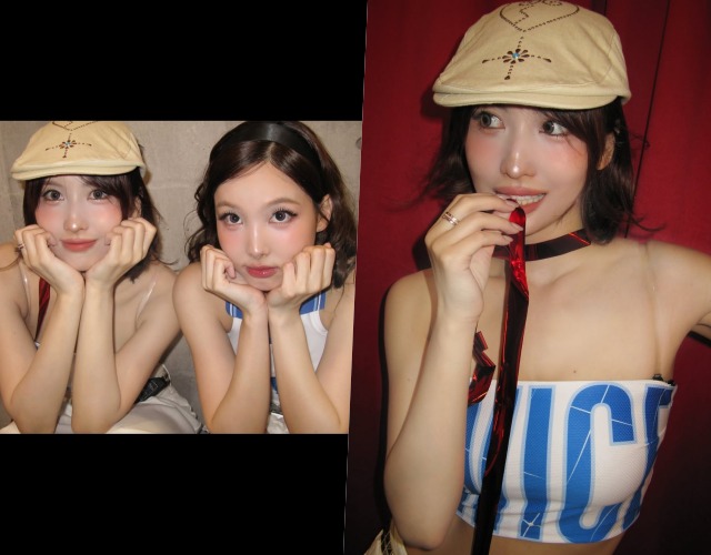 TWICEモモ、ヴィンテージ風コーデに視線集中…割れた腹筋も披露