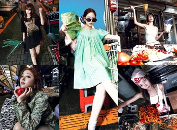 【フォト】LE SSERAFIM、クールな装いで白菜・ネギ・買い物かごを手に…「SPAGHETTI」コンセプトフォト第3弾