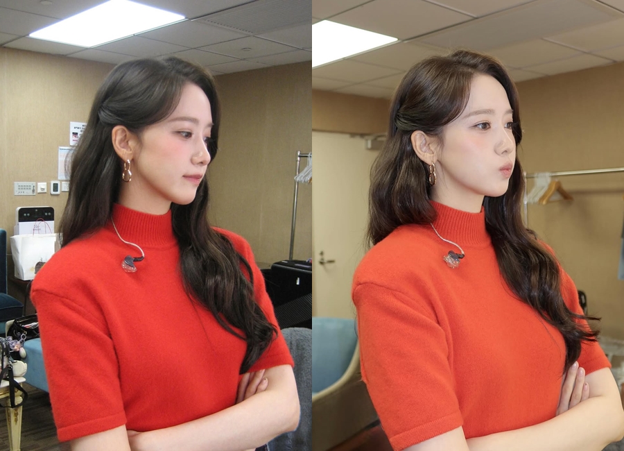 少女時代ユナ、ボディラインあらわな赤ワンピ姿で華やかな美しさアピール