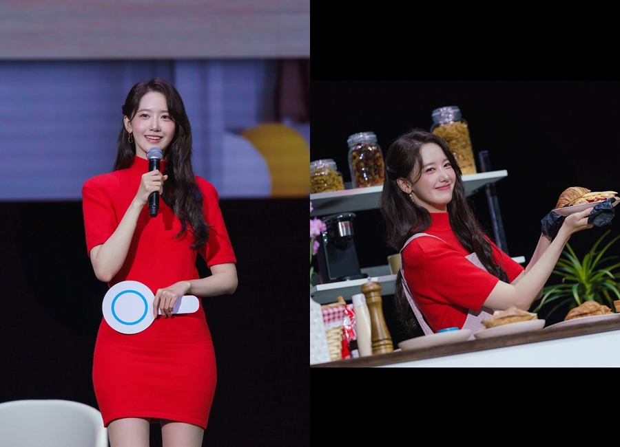 少女時代ユナ、ボディラインあらわな赤ワンピ姿で華やかな美しさアピール