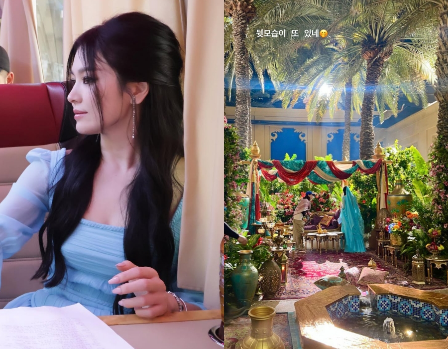 ソン・ヘギョ、後ろ姿だけでもキレイ…『魔法のランプにお願い』のオフショット追加公開