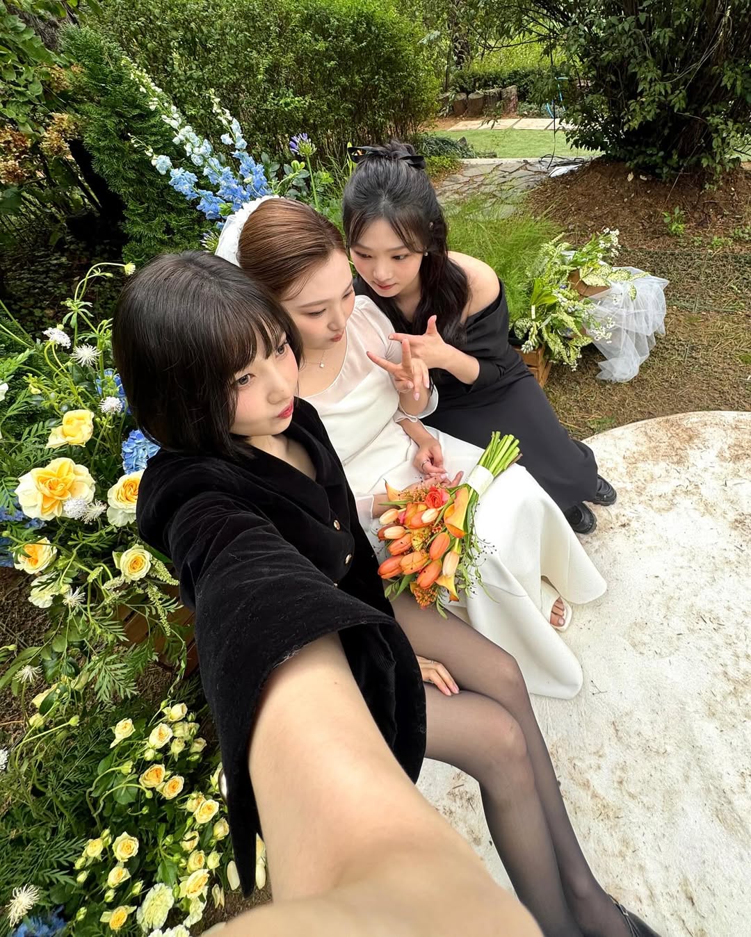 Red Velvetジョイの妹が結婚、式場に集まった美しい三姉妹