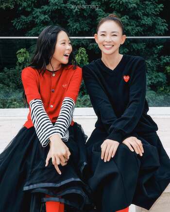 【フォト】SHIHO &紗蘭さん 笑顔そっくり…かわいい親子