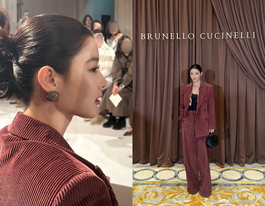 キム・ユジョン「オールバックヘア＋バーガンディー・スーツ」…あふれる大人のムード