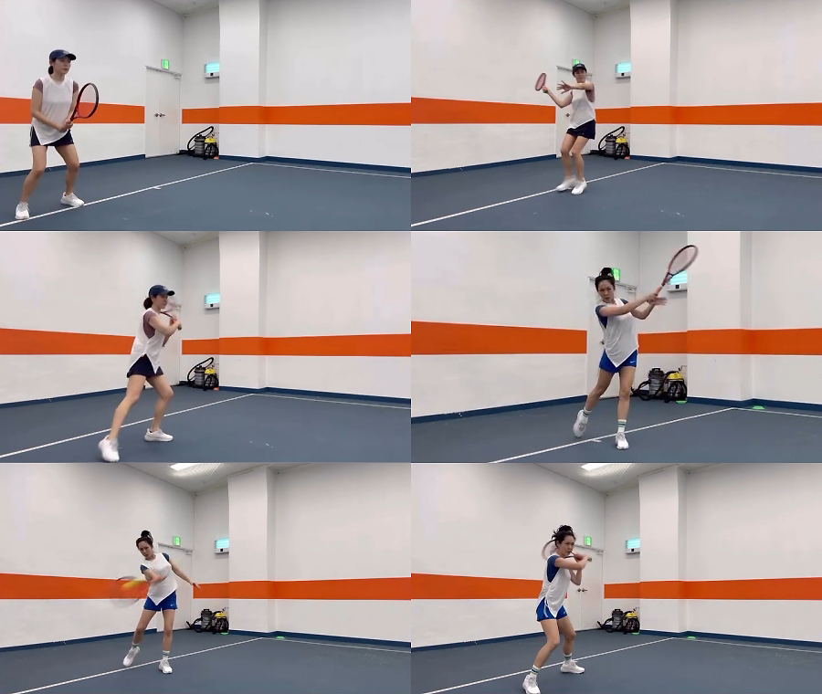 テニスをするソン・イェジン、夫ヒョンビンもびっくりの健康的な美しさ