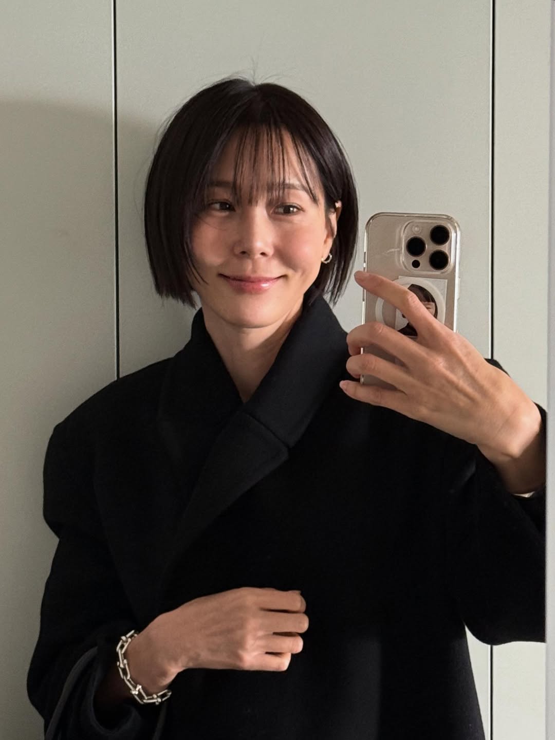 MY Qと再婚したキム・ナヨン、前髪をおろし若々しいビジュアル