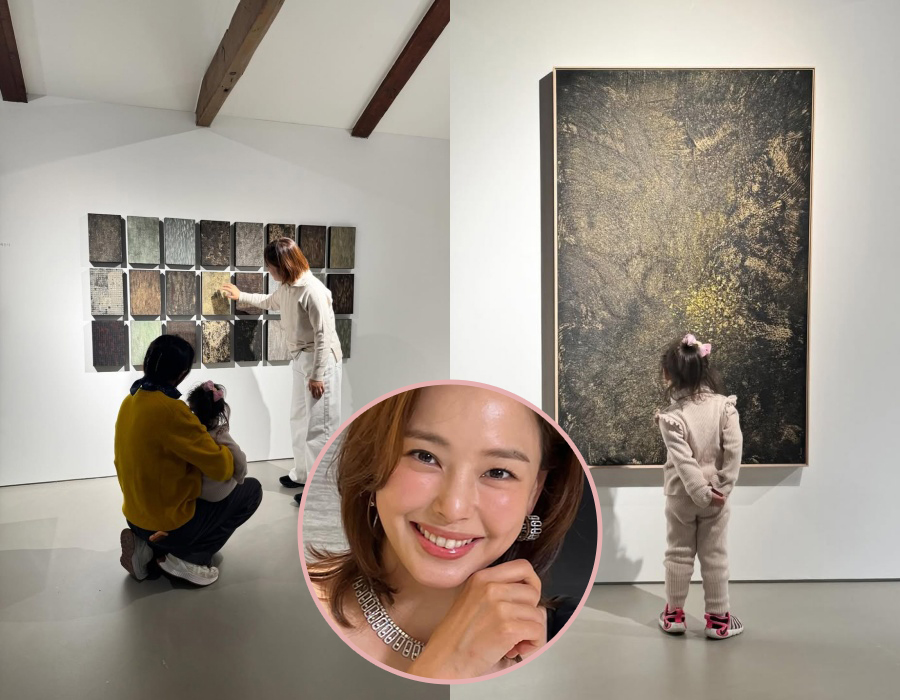 二児の母イ・ハニ　満3歳の娘と展覧会へ…かわいい後ろ姿