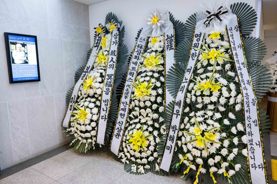 【フォト】91歳で亡くなった国民的俳優イ・スンジェさんの殯所