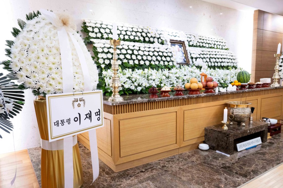 【フォト】91歳で亡くなった国民的俳優イ・スンジェさんの殯所