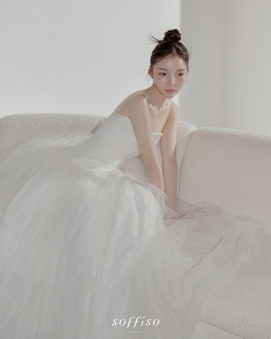 【フォト】「お人形さんみたい」パク・ジンジュ…純白のウエディングドレス姿公開