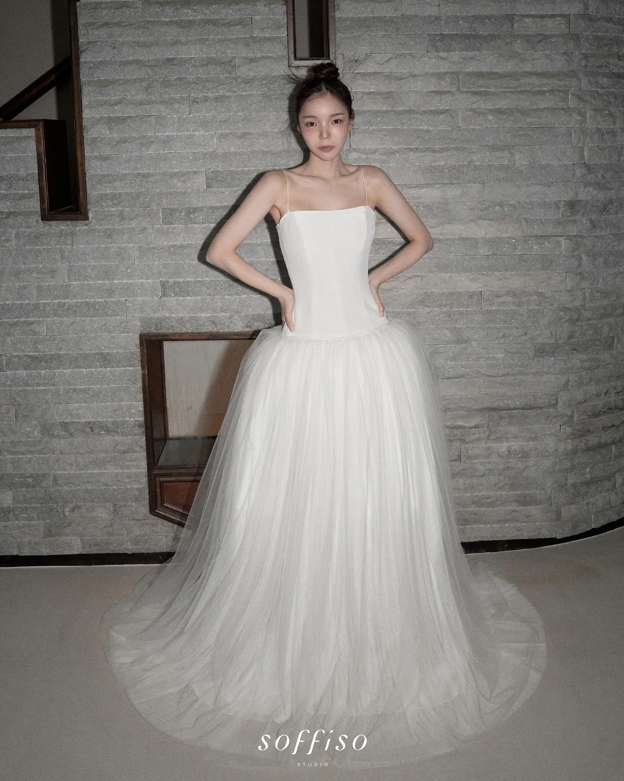 【フォト】「お人形さんみたい」パク・ジンジュ…純白のウエディングドレス姿公開