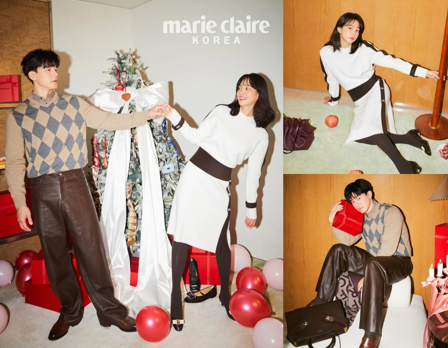 【フォト】キム・ムヨル＆ユン・スンア、今でも恋愛中？　ホリデームードの密着グラビ ..