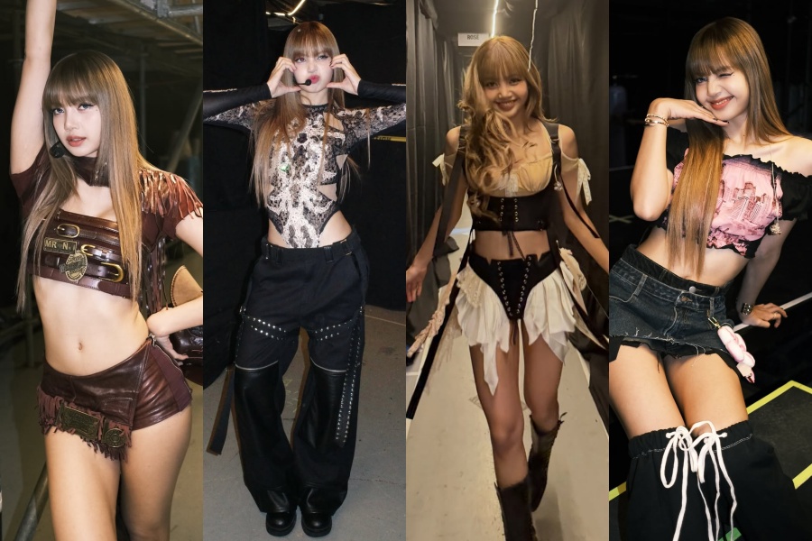 BLACKPINKリサ、フィリピン公演でシースルーのボディスーツなど大胆ステージ衣装着用