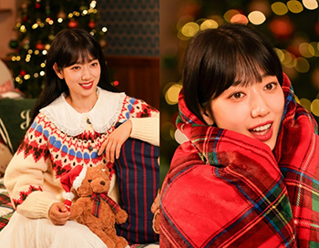 【フォト】パク・シネ、クリスマスの妖精に変身…グラビアのオフショット公開